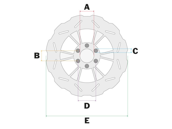 Disc brake Puch Maxi star wheel for PSR set rear (180mm) product